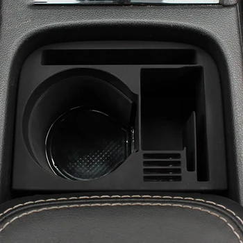 ABS Черный Подстаканник для центральной консоли Автомобиля, Ящик для хранения, Органайзер для подлокотников, Подстаканник для Skoda Kodiaq 17-19 GT