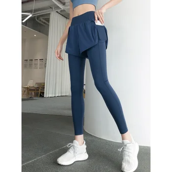Женские спортивные брюки, эластичные колготки с высокой талией и подтяжкой бедер, верхняя одежда для бега, брюки для фитнеса, быстросохнущие штаны для йоги
