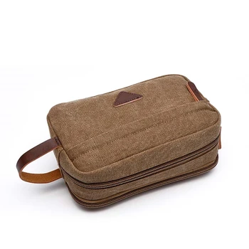 Мужская сумка из парусины в стиле ретро для смены ключей, портативный мобильный телефон, многослойный клатч для хранения, сумка для стирки, конверт