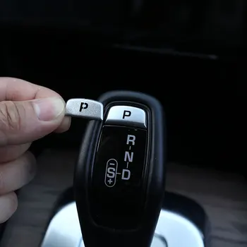 Для Land Rover Range Rover Evoque 2020-2023, алюминиевая черная головка переключения передач автомобиля, кнопка P, накладка, наклейка, автомобильные аксессуары