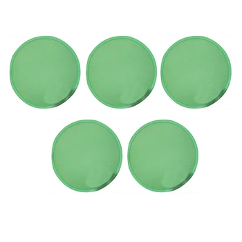 5-кратный складной круглый вентилятор-зеленый
