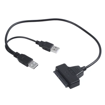 3X Кабель-адаптер USB2.0-SATA 48 см для 2,5-дюймового внешнего SSD жесткого диска