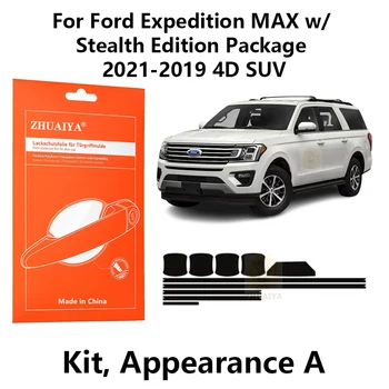 Защитные Пленки Для Дверных Краев, Защитная Пленка Для Дверных Ручек TPU PPF Для Ford Expedition MAX с Пакетом Stealth Edition Package2021-2019 4D SUV