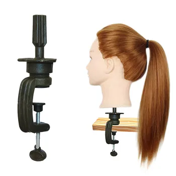 Модель головы для тренировки длинных волос, парикмахерский зажим, подставка для манекена, тренировочный манекен