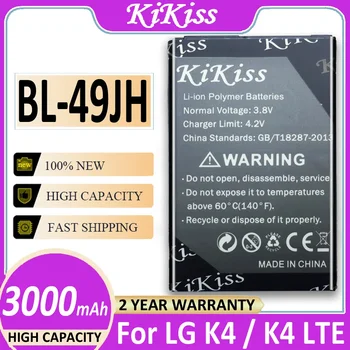 KiKiss Сменный Аккумулятор Для телефона BL-49JH 3000 мАч Для LG K3 LS450 K4 K120 Spree K121 K130 K120e K130e Новый