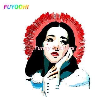 Наклейки FUYOOHI Play для корейской девочки Автомобильные наклейки Забавные наклейки для оценки автомобиля Водонепроницаемый Солнцезащитный крем Декор для мотоциклов Наклейки из ПВХ