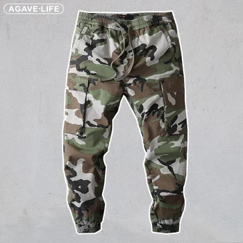 Высококачественные брюки-карго, весенне-осенние мужские тактические брюки, мужские камуфляжные повседневные брюки в стиле милитари, мужские свободные камуфляжные брюки