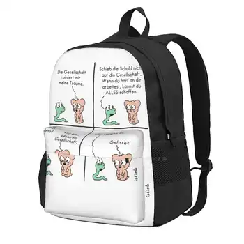 Школьные сумки Society Дорожный рюкзак для ноутбука Society Bear Dreams Comic Cute Islieb