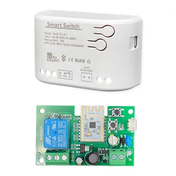 AC 85-250 В Умный WiFi Модуль Переключения Двигателя WiFi + Bluetooth 1CH Реле Дистанционного Управления Ewelink для Alexa Google Home