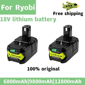 Литий-Ионный Аккумулятор Высокой емкости 18V 12800mAh Для Ryobi Hot P108 RB18L40 Аккумуляторная Батарея Для Электроинструмента Ryobi ONE