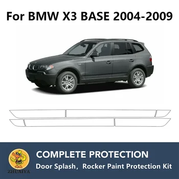 Предварительно вырезанные коромысла для защиты от краски, комплект прозрачной защиты бюстгальтера TPU PPF для BMW X3 BASE 2004-2009