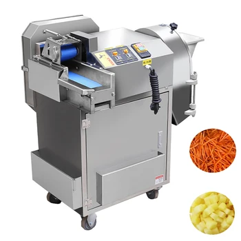 Автоматическая машина для резки овощей, машина для нарезки овощей, Электрическая машина для нарезки картофеля кубиками, Коммерческая машина для нарезки овощей