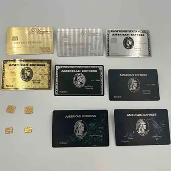 4428 новых высококачественных RFID-металлических карт, бесконтактных карт, визитных карточек NFC, металлических с подарочной коробкой