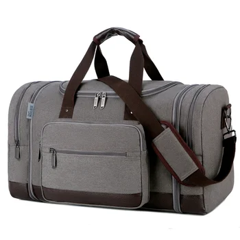 Спортивный мужской рюкзак для путешествий, лаконичные модные холщовые сумки через плечо, удлинитель для делового багажа большой емкости, износостойкий