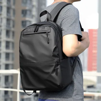Простой Корейский студенческий рюкзак, трендовая сумка для ноутбука большой емкости, повседневный мужской рюкзак