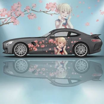 Автомобильные наклейки аниме Химико Тога Слива, модифицированные аксессуары для рисования, украшения, упаковка для гоночных автомобилей, автомобильные наклейки, отличительные знаки