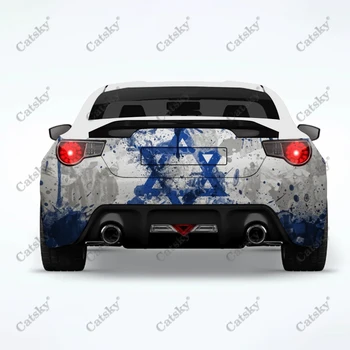 автомобильные наклейки с израильским флагом, украшение задней части грузовика, покраска, наклейки для модификации автомобиля, автомобильные аксессуары, наклейки на заднюю часть