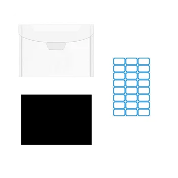 52 Шт. Прозрачная сумка для хранения штампов и штампов с резиновыми магнитными листами, Закрывающийся пластиковый карман для хранения, чехол-конверт