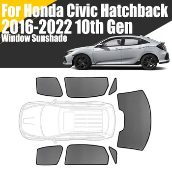 Изготовленный на заказ магнитный солнцезащитный козырек на окно автомобиля для хэтчбека Honda Civic 10-го поколения 2016-2022 гг. шторка для рамы переднего лобового стекла