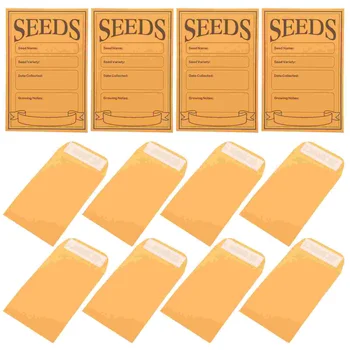 100 шт Конвертов из крафт-бумаги, небольших конвертов, конвертов с семенами растений, конвертов с семенами овощей
