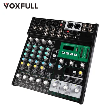 Voxfull MAR800 mixer audio Профессиональный Цифровой аудиоконсольный микшер 4-канальный звуковой интерфейс Dj Аудиомикшер микшерный пульт