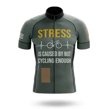 Стресс вызван недостаточной ездой на велосипеде, майкой с коротким рукавом, велосипедной рубашкой для скоростного спуска, спортивной одеждой для шоссейных велосипедов