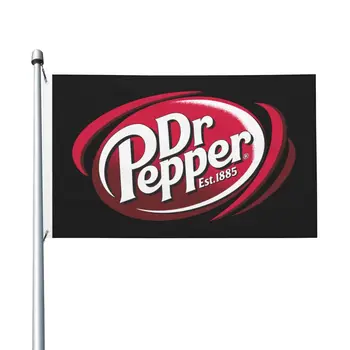 НОВЫЙ Двусторонний Баннер Dr Pepper Breeze Flag Садовый Флаг Декоративный Флаг Баннер Для вечеринки 3x5 футОВ (90x150 см)