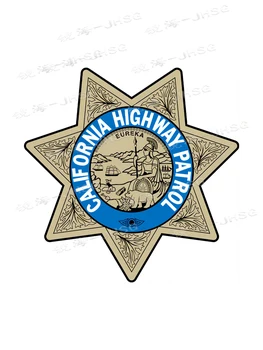 Наклейка California Highway Patrol, Виниловый Логотип, Аксессуары для внешней отделки автомобиля, грузовика, мотоцикла - Водонепроницаемые