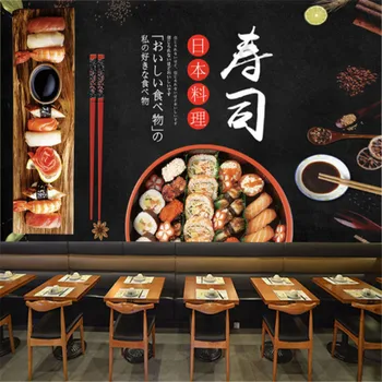 Фотообои с сашими, промышленный декор, японские суши, ресторан для гурманов, фон Papel De Parede, 3d обои, фреска