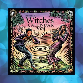 Товары для календаря ведьм Декор для дома 2024 Календарь 2024 Ведьмин календарь (Calendar) Прочный Простой в использовании