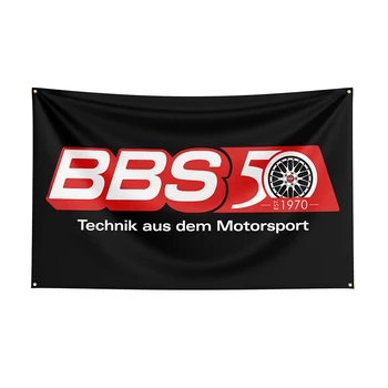 90x150 см Флаг BBS, баннер гоночного автомобиля с принтом из полиэстера для декора1