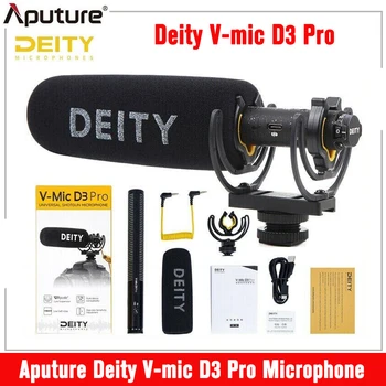 Aputure Deity V-mic D3 Pro Микрофон Суперкардиоидный Конденсаторный Микрофон-Дробовик для Зеркалок, Видеокамер, Смартфонов, Планшетов