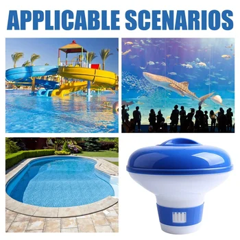 4шт Дозатор хлора Clorine Float Для внутренних и наружных бассейнов, химический диффузор хлора для Wimming Pool Spa Floating