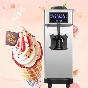 Роскошная Качественная Машина для мягкой Подачи Мороженого LED Panel cold drink shop Ice Cream Maker One Flavors Ice Cream Maker