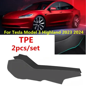 2 шт./компл. TPE Center Control Anti Kick Pad Защитный чехол для Tesla Модель 3 Highland 2023 2024