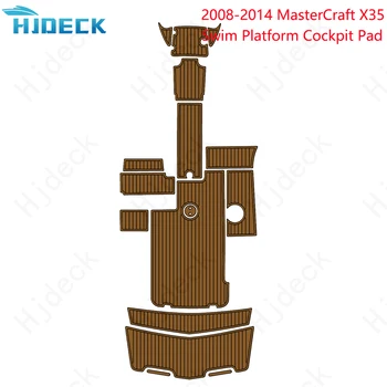 2008-2014 MasterCraft X35 Коврик Для Плавательной Платформы Лодка EVA Пенопласт Тиковый Настил Палубы Коричневый