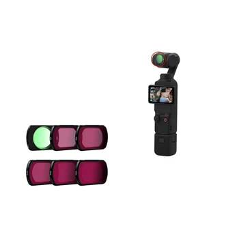 Фильтры для Объектива Камеры Osmo Pocket 3 Водонепроницаемые UV/CPL/ND8 PL/16 PL/32 PL/64 PL Комплект Фильтров Аксессуары Для Камеры