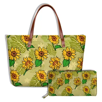 Сумки с цветочным узором в виде полинезийского подсолнуха, модные повседневные кошельки и сумки для женщин, новинка 2022 года, большие сумки через плечо Borse D