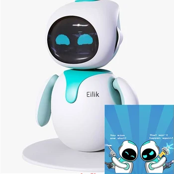 Игрушечный робот Эйлик эмо, милый умный компаньон домашнего робота, умный робот для пожилых людей