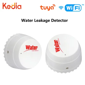 Kedia Tuya Умный WiFi Детектор утечки воды Умный дом Оповещение о наводнении Безопасность через приложение Smart Life Удаленный мониторинг Датчик наводнения