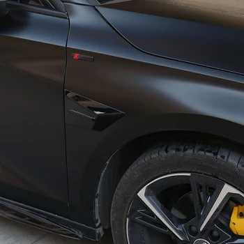 2ШТ ABS Пианино Черное Крыло Спортивные Воздушные Украшения Автомобильные Аксессуары Для Audi A3 8Y 2020 2021 Седан/Хэтчбек