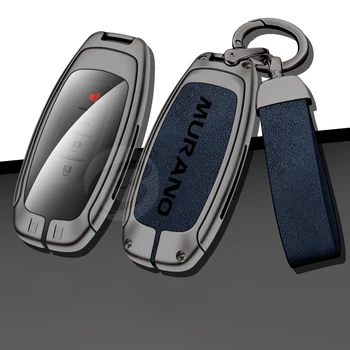 Чехол Для ключей автомобиля из цинкового сплава, полное покрытие для Nissan Murano z50 z51 z52, Модная Защитная сумка для ключей с брелоком, автоаксессуары