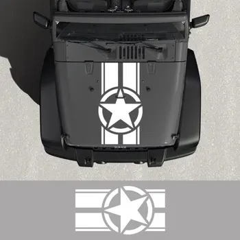 Наклейка На Капот Автомобиля Jeep Renegade Patriot Wrangler JK L TJ Trail Hawk Rubicon В Стиле Пентаграммы Виниловые Наклейки Аксессуары
