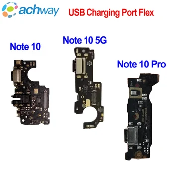 Плата с USB-портом Для зарядки Гибкий Кабельный Разъем Для Xiaomi Redmi Note 10 Микрофон Для Note 10 Pro Max Плата с Зарядным Портом Flex