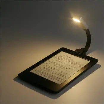 Светодиодная USB-перезаряжаемая лампа для чтения книг Со съемным гибким зажимом, Портативная лампа для чтения электронных книг Kindle, Ночник для чтения в спальне, Новинка