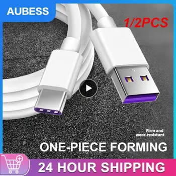1 /2ШТ USB Type C USB кабель для зарядки, передачи данных, кабель зарядного устройства, провод, шнур для телефонов Android, планшетов OPPO, 1 м
