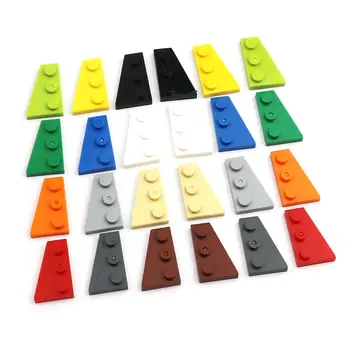 10 ШТ MOC 43722, клиновидная пластина 2x3 (справа) Совместим со сборными частицами для строительных блоков и деталей, Обучающая подарочная игрушка 