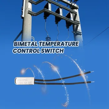 10 шт Биметаллический Переключатель контроля температуры Термостат 55 Градусов Цельсия N.C KSD9700