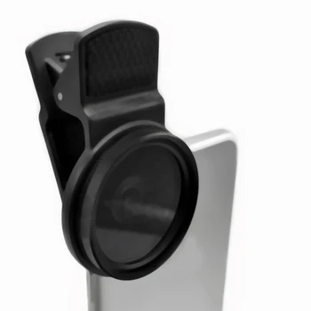 Универсальный с зажимом Портативный профессиональный поляризатор для телефона, Широкоугольный объектив 37/52 мм, CPL-фильтр, Круговая камера, Черные Аксессуары