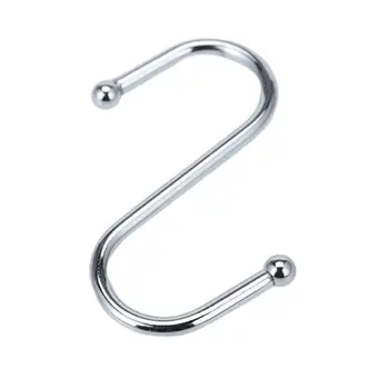 Кухонный S-образный крюк из нержавеющей стали, подвесные крючки S-образной формы, металлические крючки для крепления в шкафу